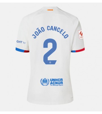 Barcelona Joao Cancelo #2 Segunda Equipación Mujer 2023-24 Manga Corta